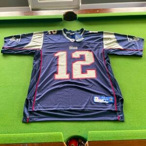 Tom Brady Reebok Vintage New England Patriots Jersey Large NWT